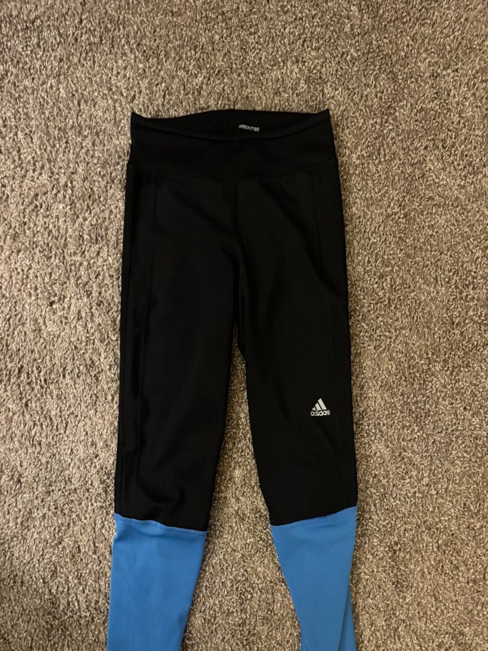 adidas response Climalite Black and Blue Women's Leggings